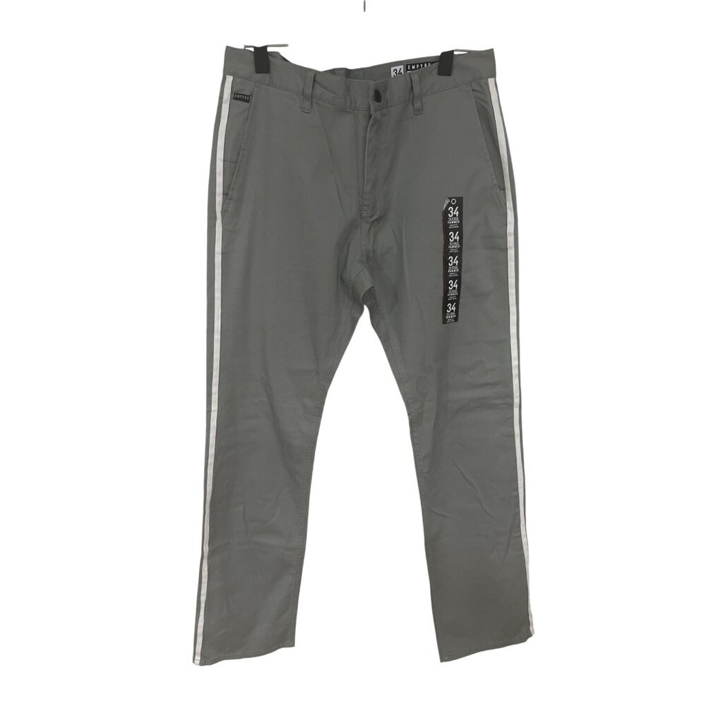 NWT EMPYRE gray Sledgehammer pants white stripe skater